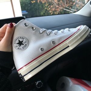 Brand New White Chuck Converse in White, Sz 6
